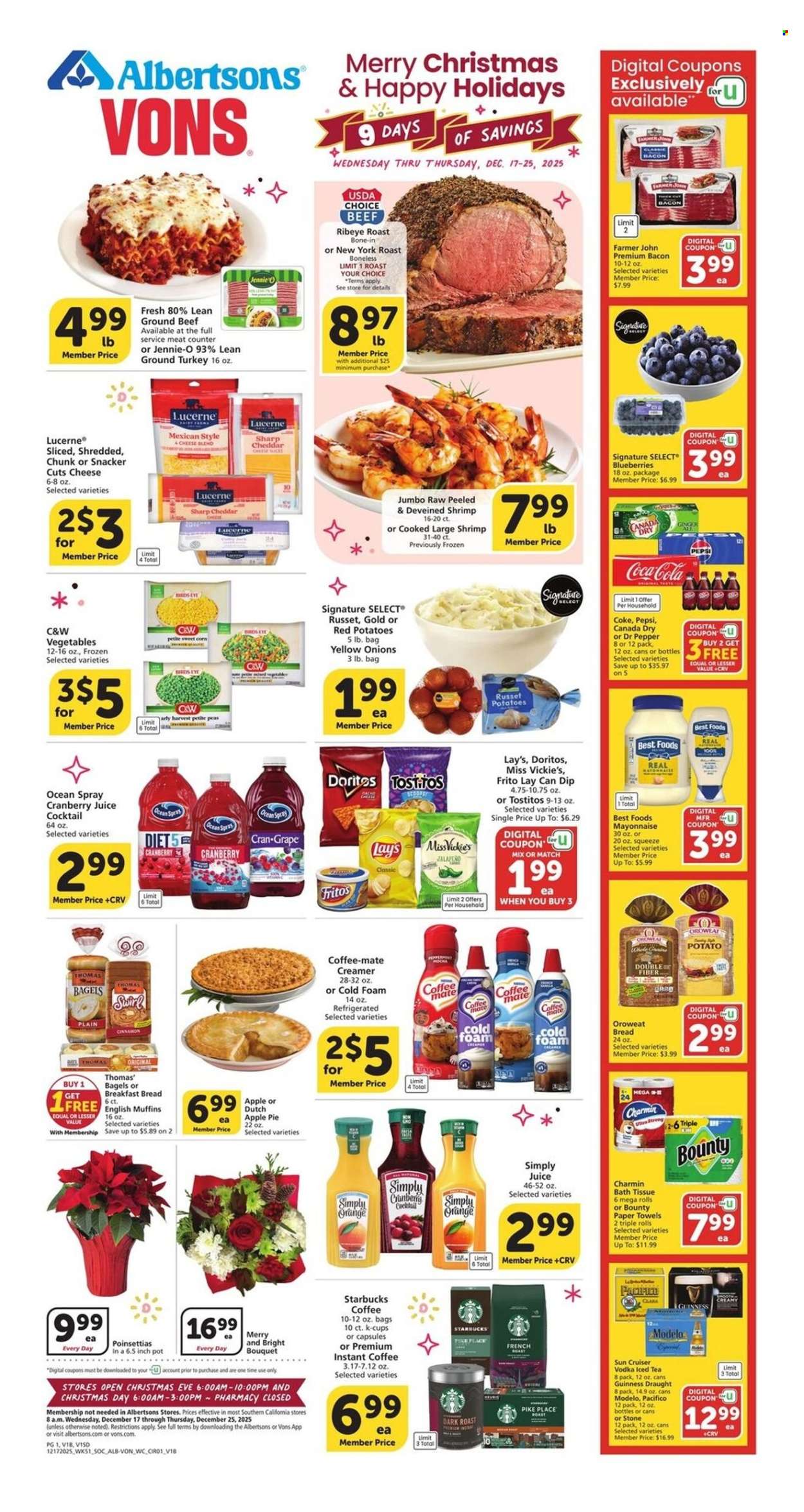 Albertsons ad - 12/17/2025 - 12/25/2025. Page 1