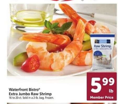 Waterfront BISTRO Extra Jumbo Raw Shrimp
