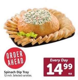 Spinach Dip Tray