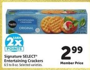 Signature SELECT Entertaining Crackers