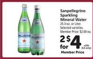 Sanpellegrino Sparkling Mineral Water