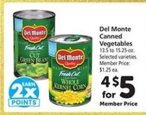 Del Monte Canned Vegetables