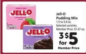 Jell-O Pudding Mix