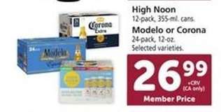 High Noon, Modelo or Corona