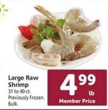 Large Raw Shrimp