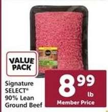 Signature SELECT 90% Lean Ground Beef
