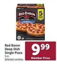 Red Baron Deep Dish Single Pizza