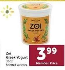 Zoi Greek Yogurt