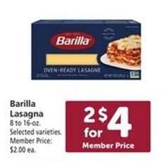 Barilla Lasagna