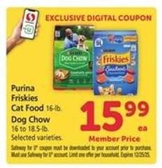 Purina Friskies Cat Food / Dog Chow