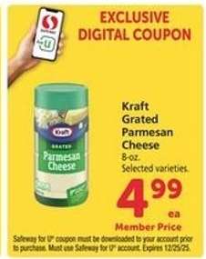 Kraft Grated Parmesan Cheese