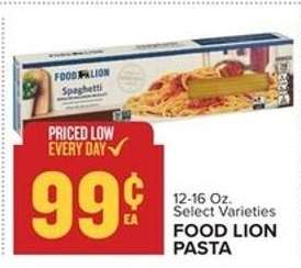 Food Lion Pasta
