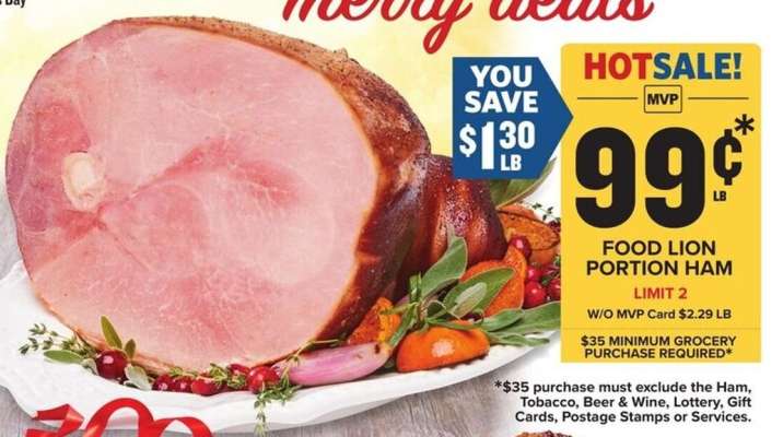 Food Lion Portion Ham