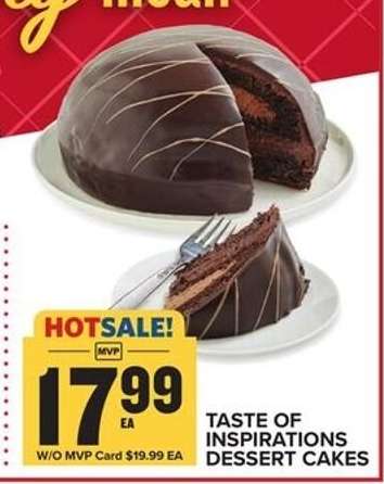 TASTE OF INSPIRATIONS DESSERT CAKES