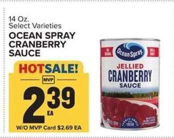 Ocean Spray Cranberry Sauce