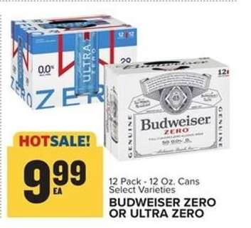 BUDWEISER ZERO OR ULTRA ZERO