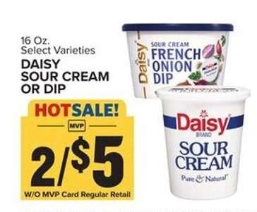 Daisy Sour Cream or Dip