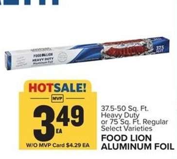 FOOD LION ALUMINUM FOIL
