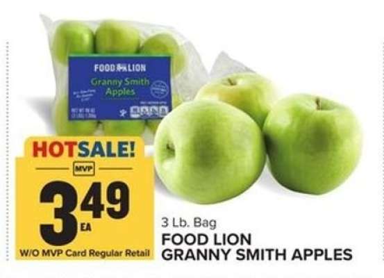 FOOD LION GRANNY SMITH APPLES