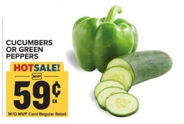Cucumbers or Green Peppers