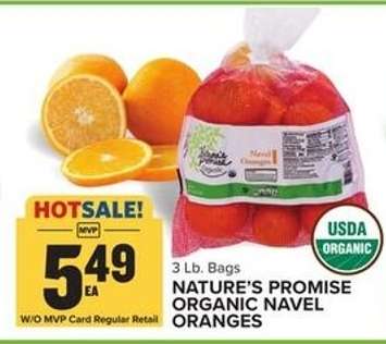Nature's Promise Organic Navel Oranges
