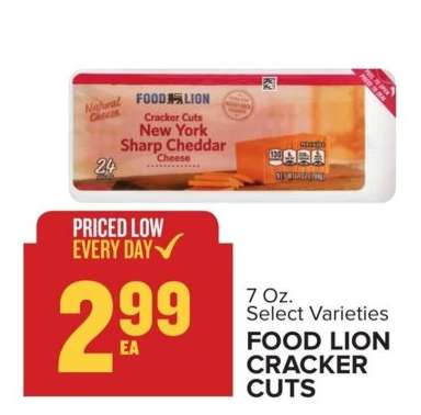 FOOD LION CRACKER CUTS