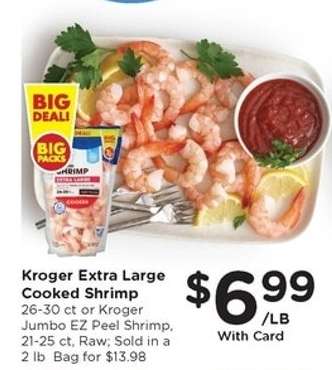 Kroger Extra Large Cooked Shrimp