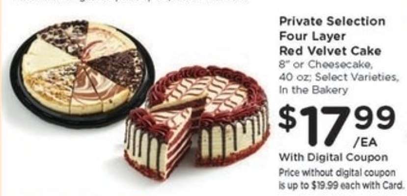 Private Selection Four Layer Red Velvet Cake