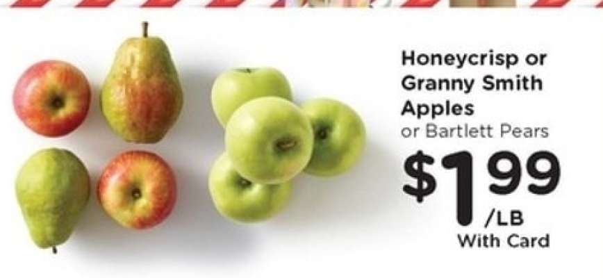 Honeycrisp or Granny Smith Apples or Bartlett Pears