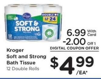 Kroger Soft and Strong Bath Tissue