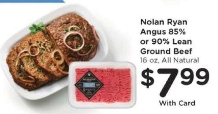 Nolan Ryan Angus 85% or 90% Lean Ground Beef