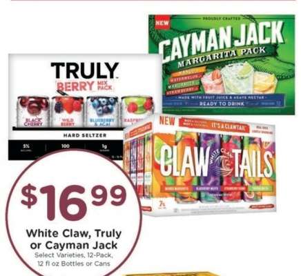 White Claw, Truly or Cayman Jack