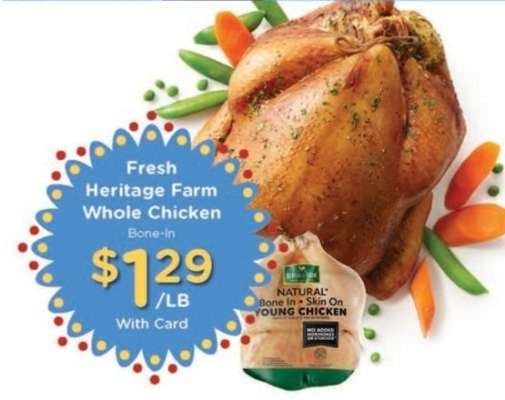 Fresh Heritage Farm Whole Chicken