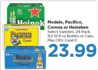 Modelo, Pacifico, Corona or Heineken