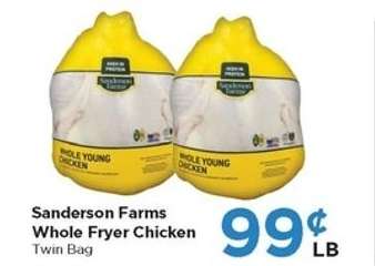 Sanderson Farms Whole Fryer Chicken