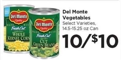 Del Monte Vegetables*