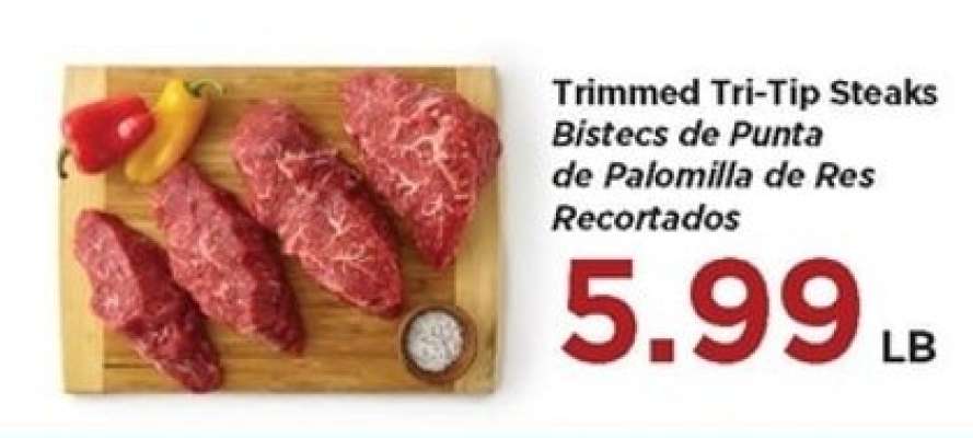 Trimmed Tri-Tip Steaks