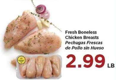 Fresh Boneless Chicken Breasts