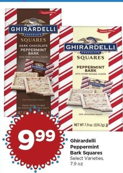 Ghirardelli Peppermint Bark Squares