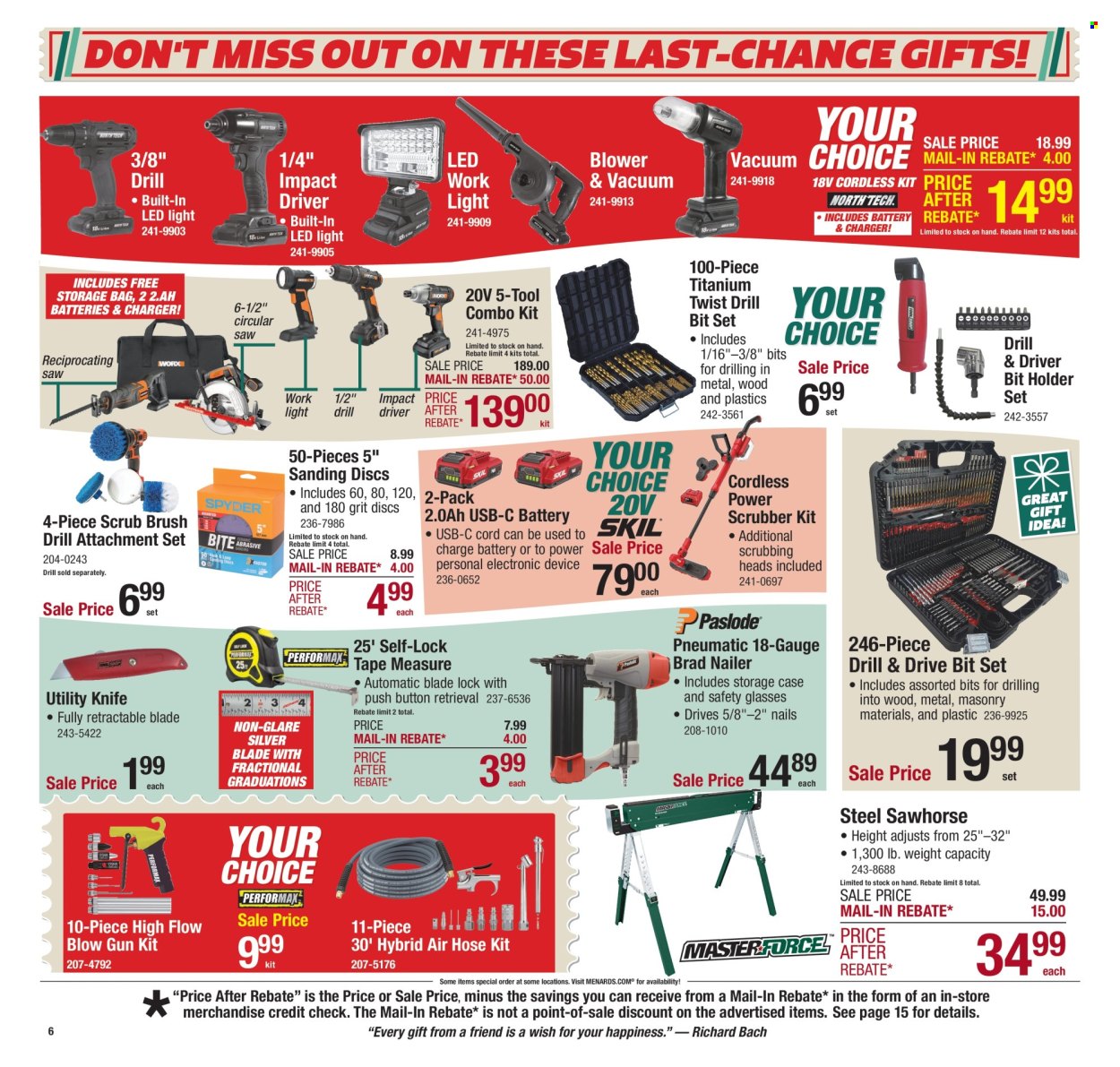 Menards ad - 12/18/2025 - 12/31/2025. Page 7