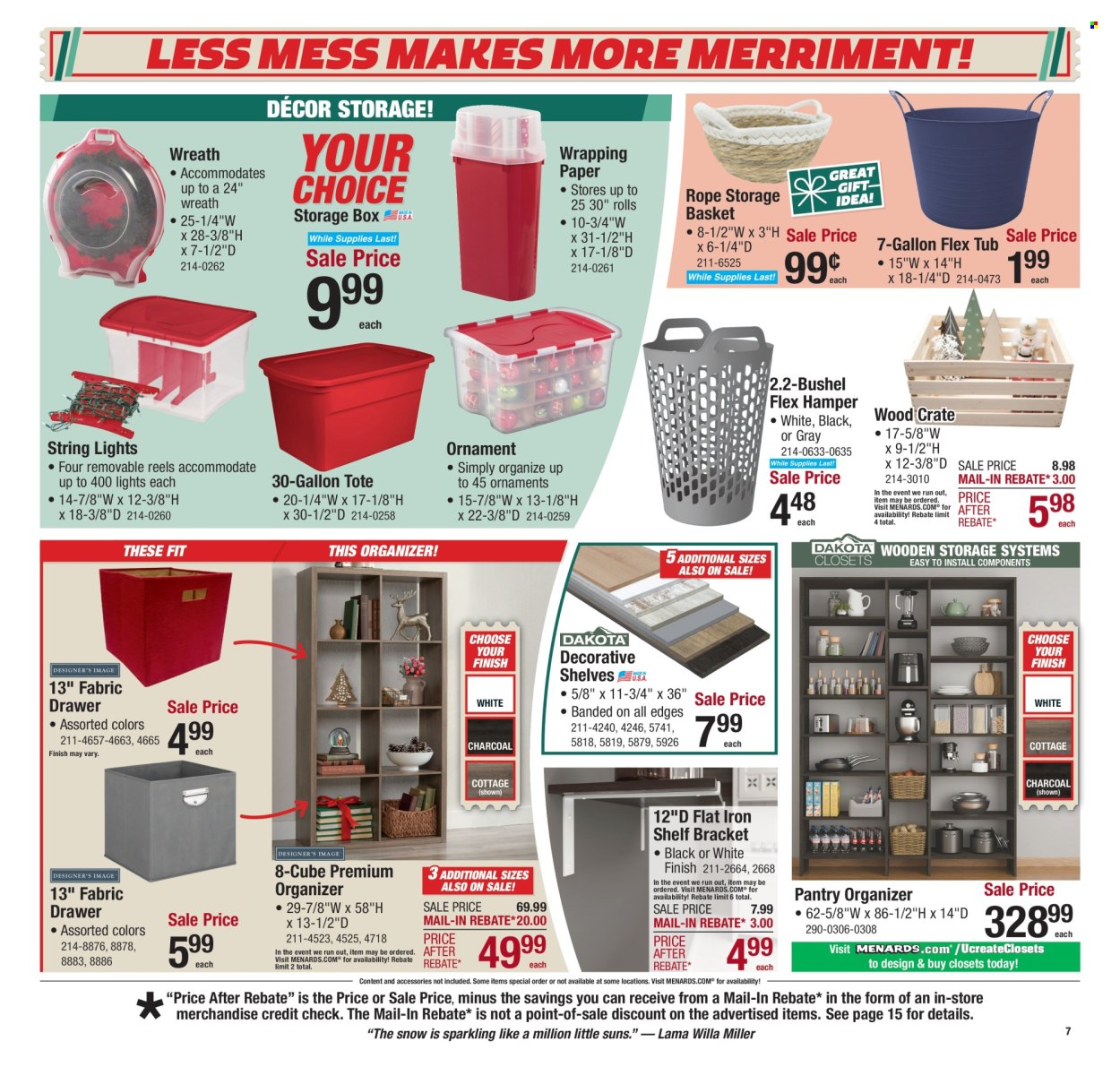 Menards ad - 12/18/2025 - 12/31/2025. Page 8