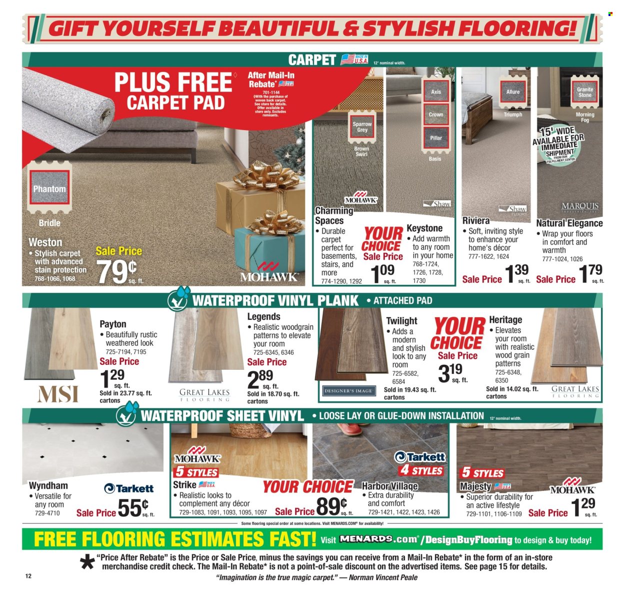 Menards ad - 12/18/2025 - 12/31/2025. Page 15