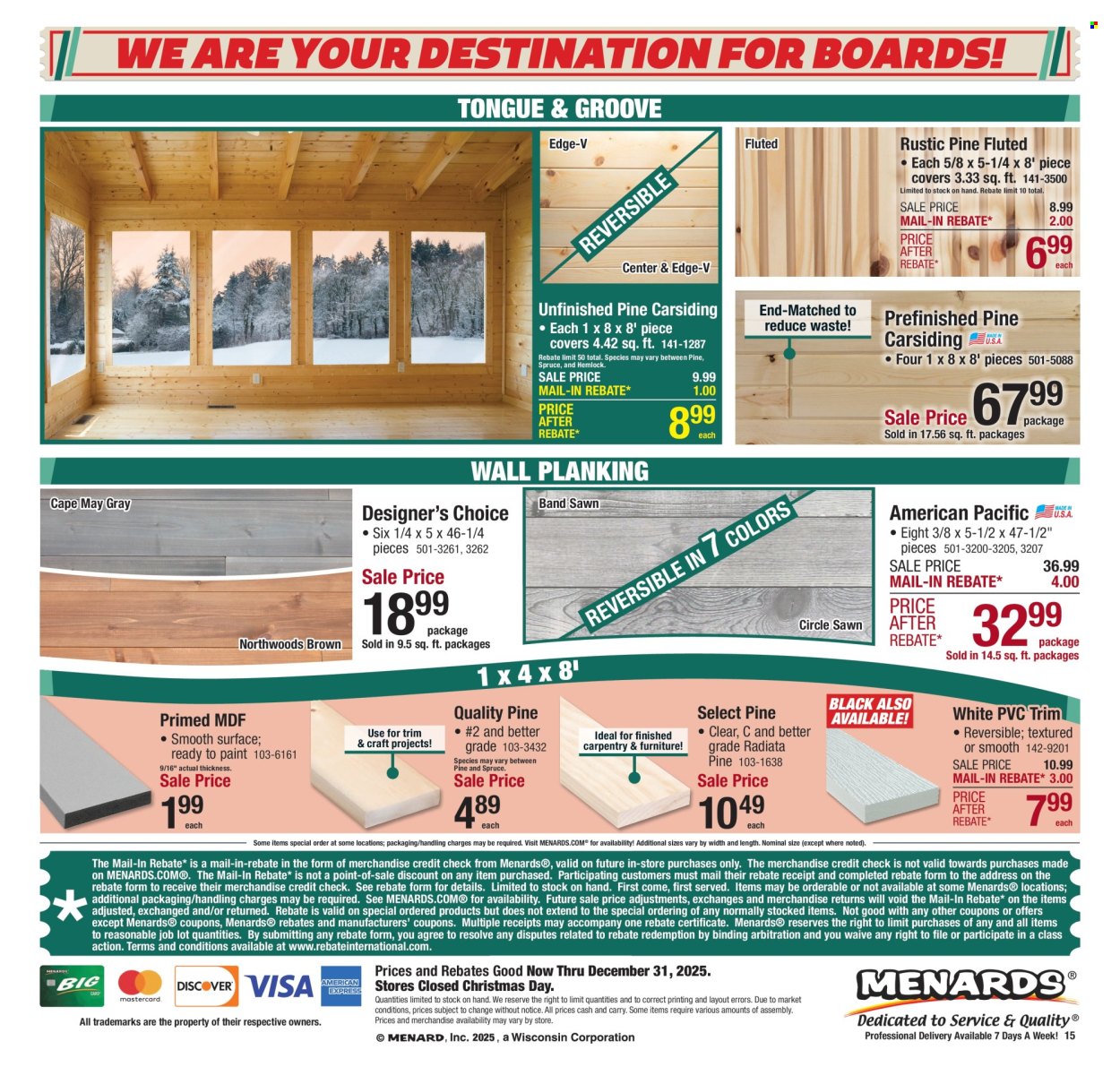 Menards ad - 12/18/2025 - 12/31/2025. Page 20