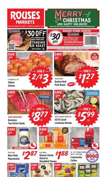 Rouses Markets Flyer - 12/17/2025 - 12/24/2025.