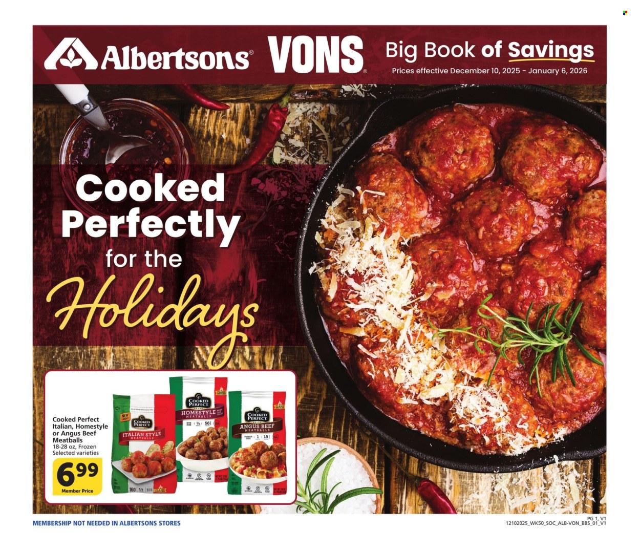 Albertsons ad - 12/10/2025 - 01/06/2026. Page 1
