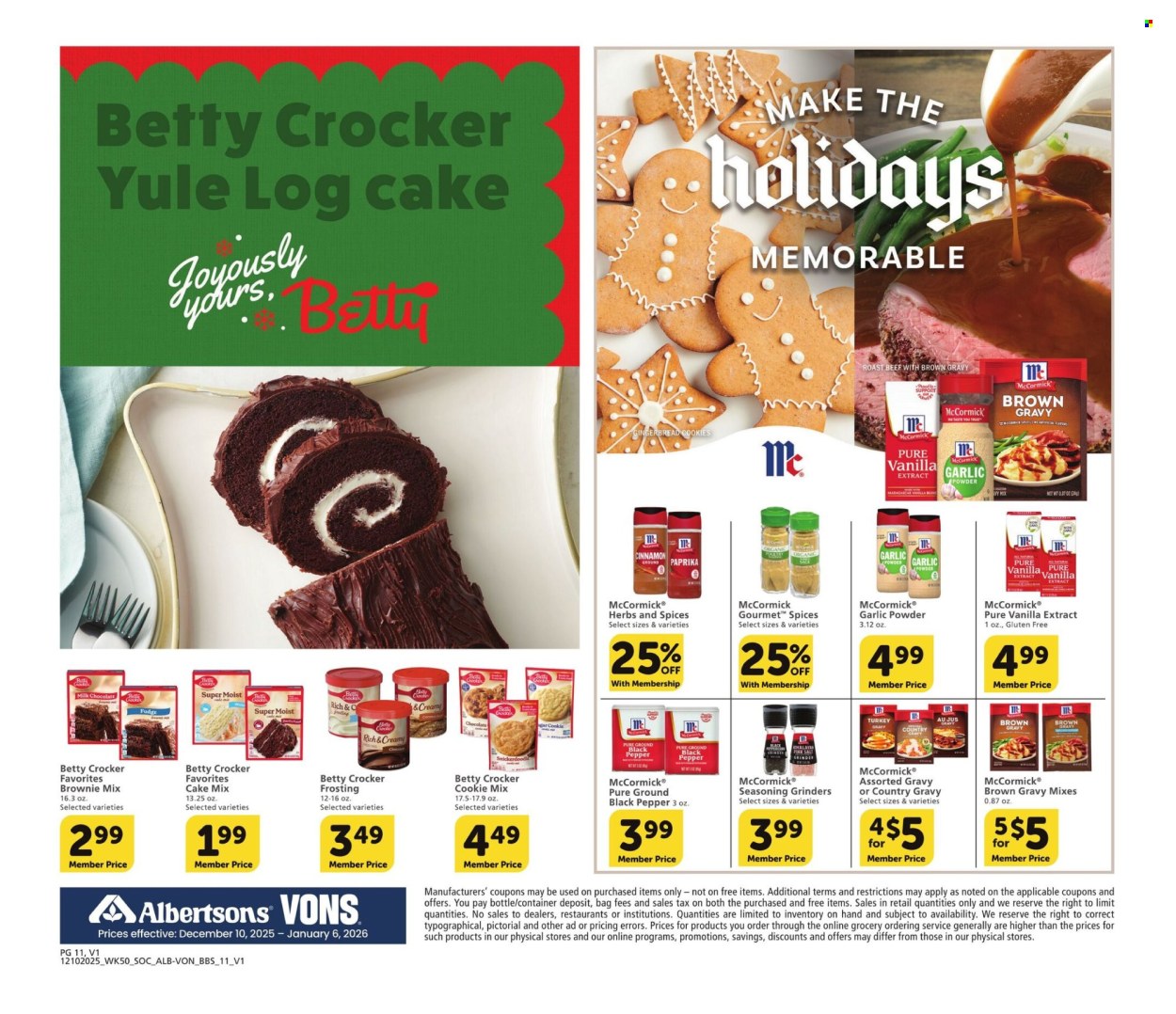 Albertsons ad - 12/10/2025 - 01/06/2026. Page 11