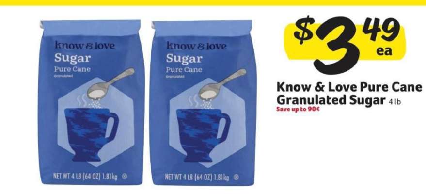 Know & Love Pure Cane Granulated Sugar