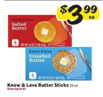 Know & Love Butter Sticks