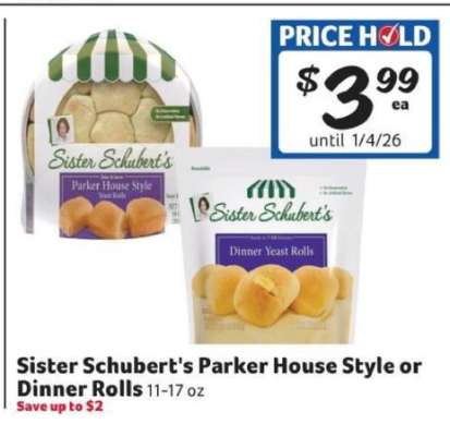 Sister Schubert's Parker House Style or Dinner Rolls