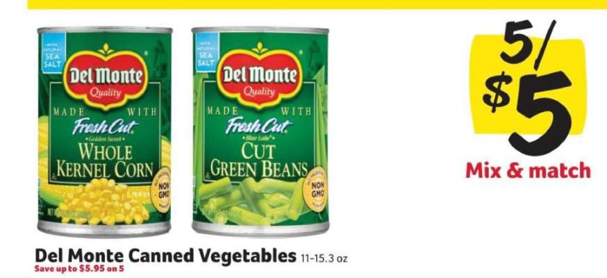 Del Monte Canned Vegetables